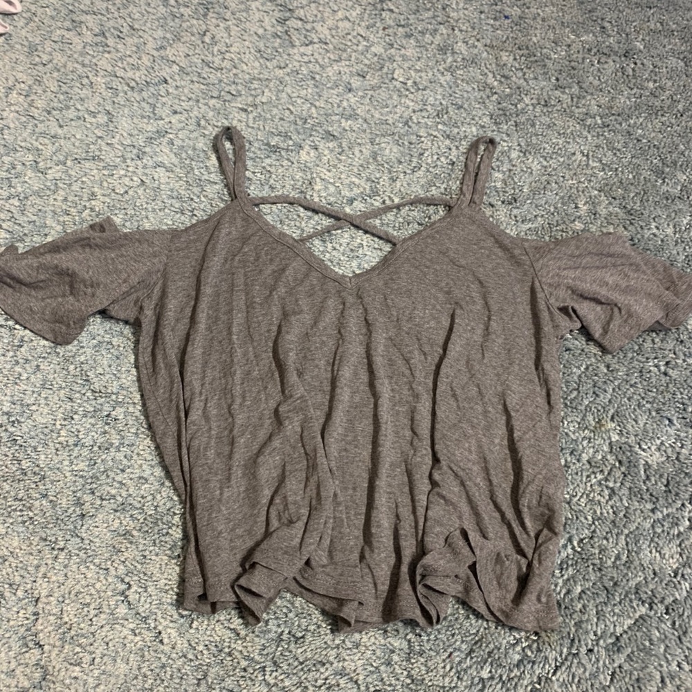 F21 off shoulder shirt